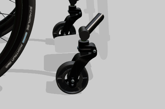 Frog Legs™ Carbon Fiber Fork Suspension System with Whisper Wheel